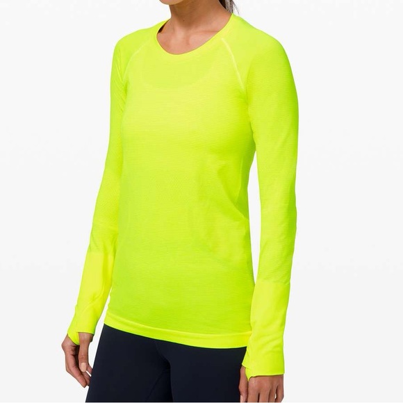Lululemon, Swiftly Tech Long Sleeve 2.0 in Highlight Yellow Size 8 New with Tags - Picture 1 of 4